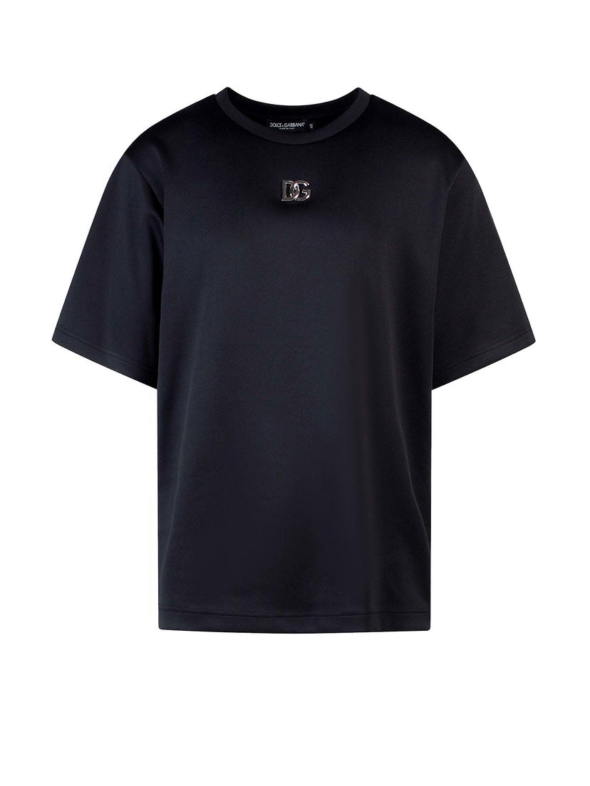 Тениска Dolce & Gabbana Jersey T-Shirt Black Черно | G8MP5ZFUGJR#N0000