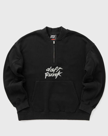 Суитчър Pleasures Daft Punk Primetime Quarter Zip Sweatshirt Черно | P25DP006-BLACK, 0