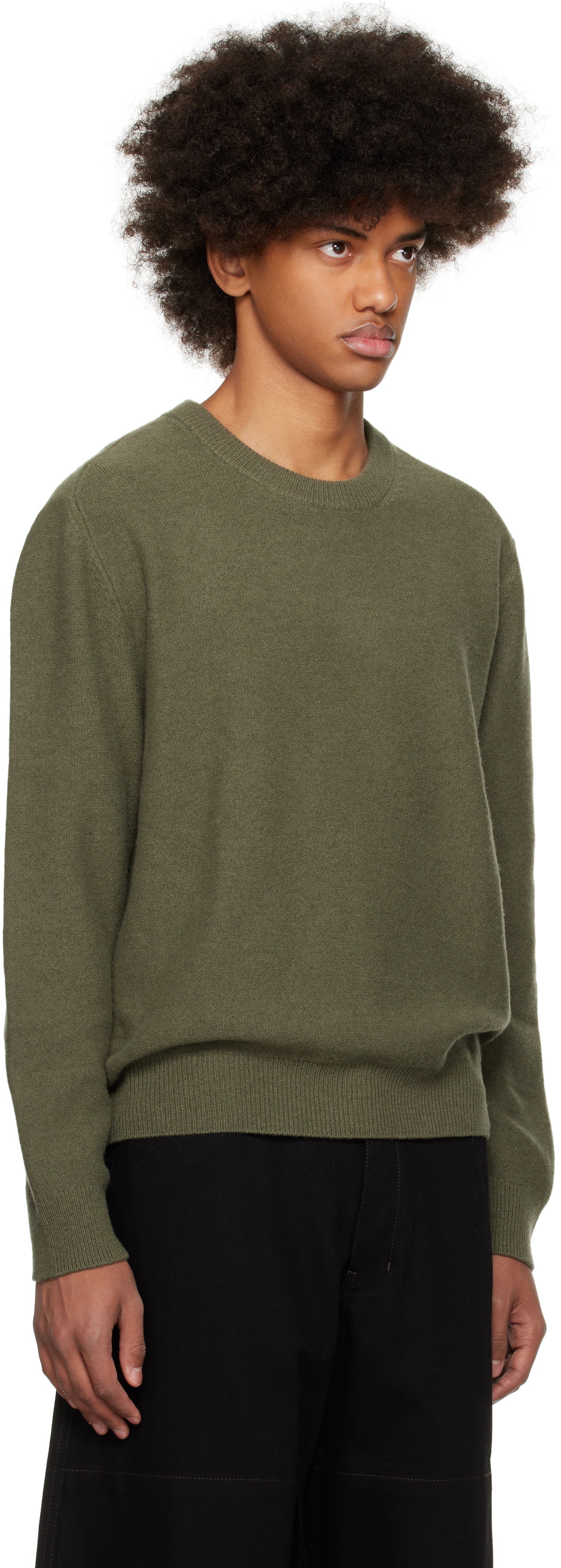 Пуловер LEMAIRE Crew Neck Sweater Зелено | TO1254 LK1026, 1
