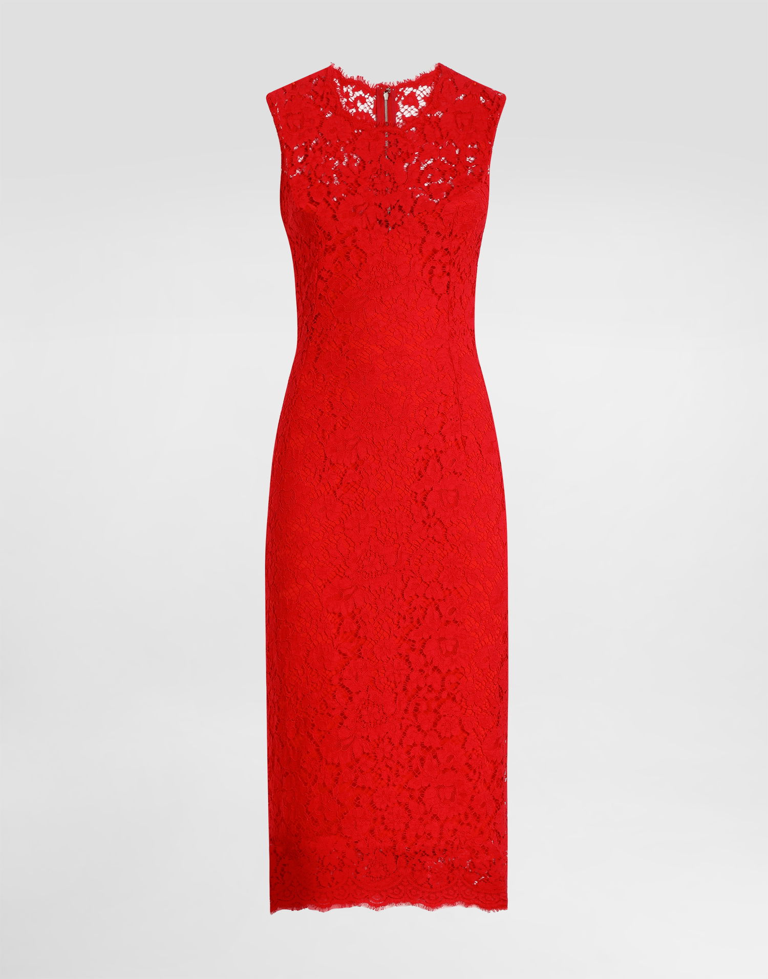 Pокля Dolce & Gabbana Dolce & Gabbana Floral Cordonetto Lace Sheath Dress Червено | F6TJTTHLMIIR0026, 0