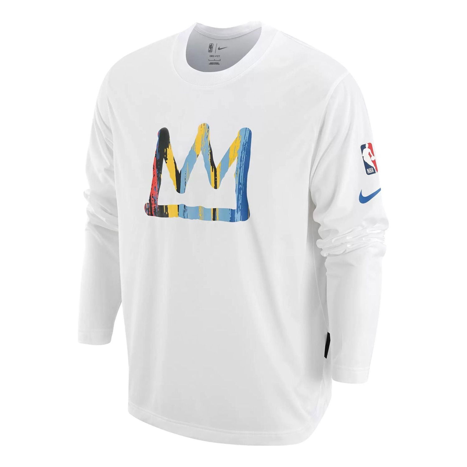 Суитчър Nike NBA Long Sleeve T-Shirt Бяло | DR2182-100, 0