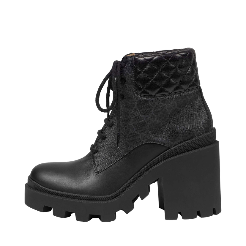Кецове и обувки Gucci GG Ankle Boot Black Черно | 659691 UC810 1000