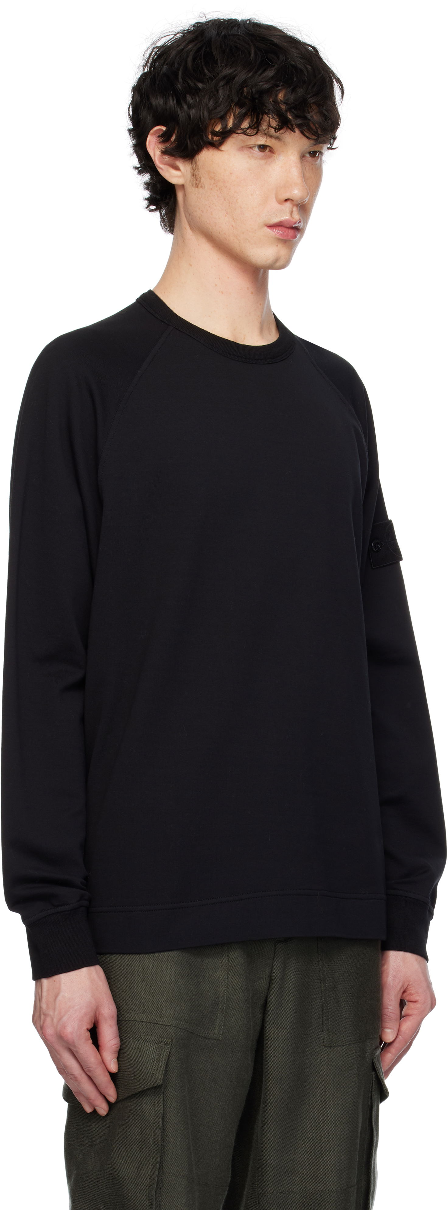 Пуловер Stone Island Stone Island Garment Dyed Sweatshirt Черно | K1S15 6100011 S00F3, 1