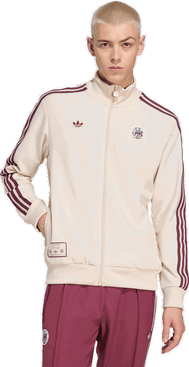 Яке adidas Originals Ajax Amsterdam Terrace Icons Track Top Бежово | jm7347, 4