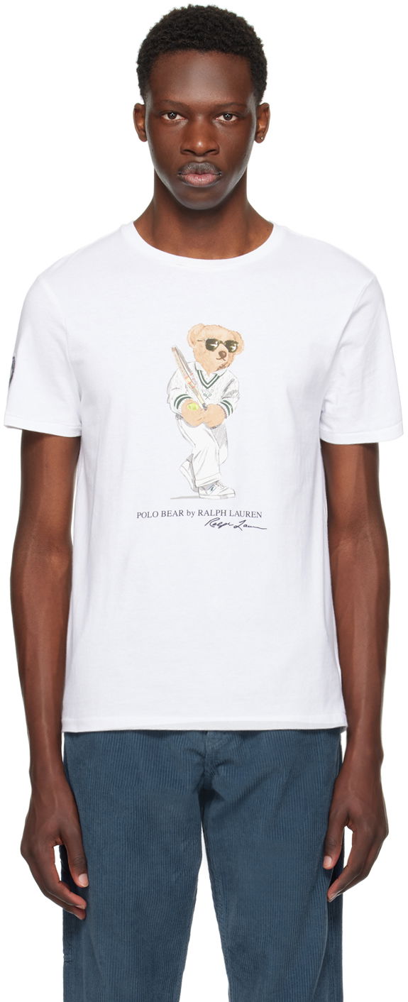 Тениска Polo by Ralph Lauren White Polo Bear T-Shirt Бяло | 710939647001, 0