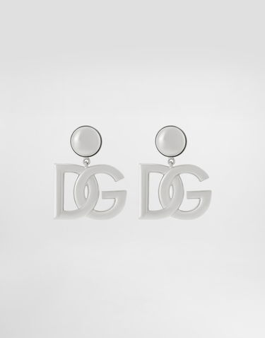 Обеци Dolce & Gabbana Metal DG Logo Earrings Металик | WEN6P2W111187655, 0