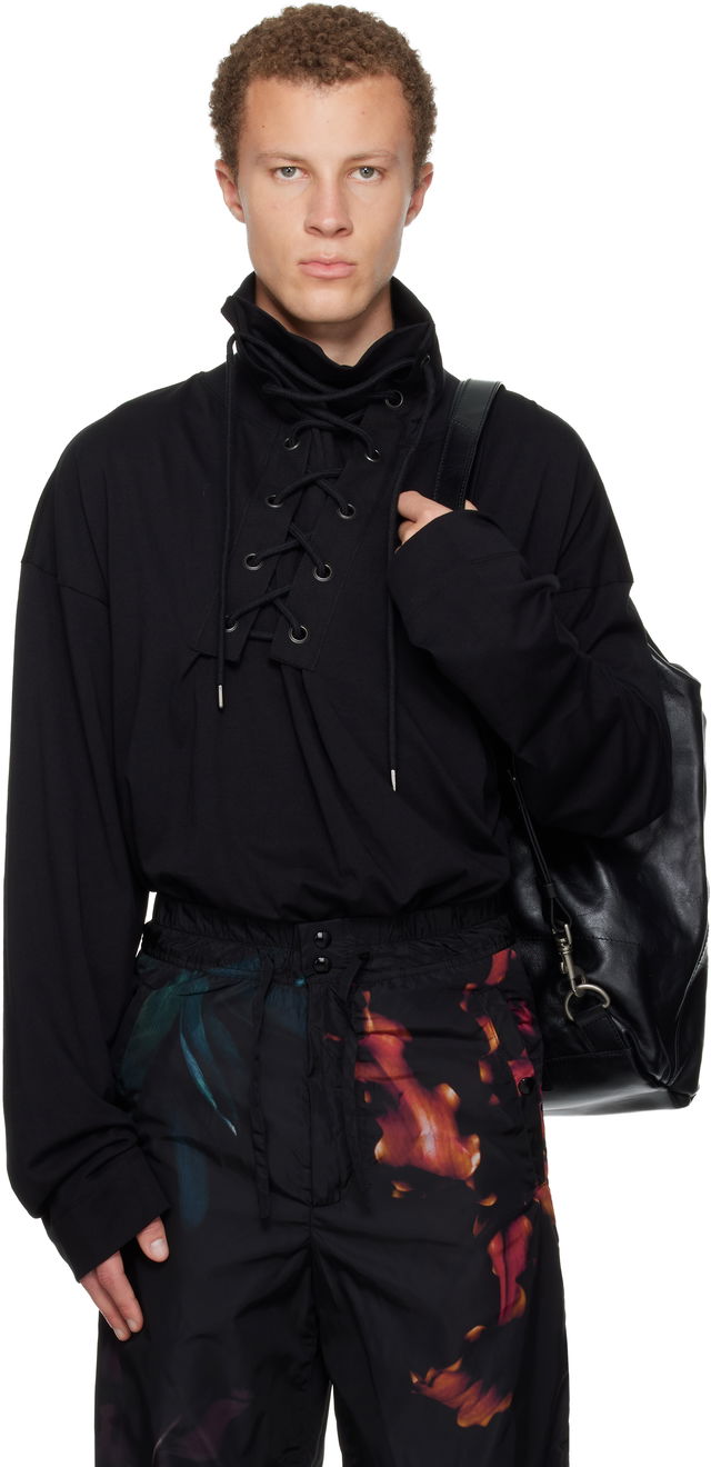 Dries Van Noten Lace-Up Shirt
