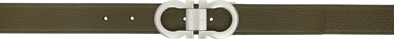 Колани FERRAGAMO Reversible Gancini Belt Зелено | 778224, 0