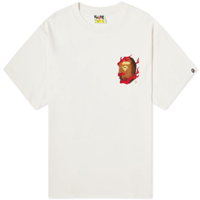 Тениска BAPE A Bathing Ape BAPE Souvenir T-Shirt Бяло | 001TEK301349M-IVY