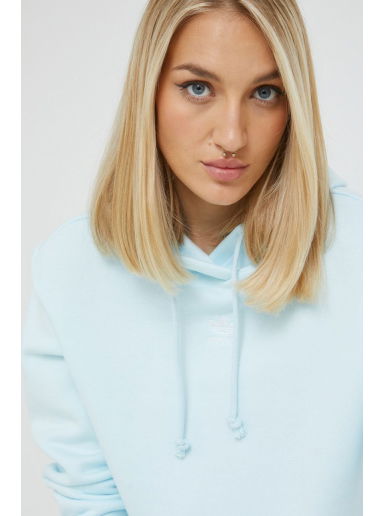 Суитчър adidas Originals Adicolor Essentials Crop Fleece Hoodie Тюркоазено | HJ7847