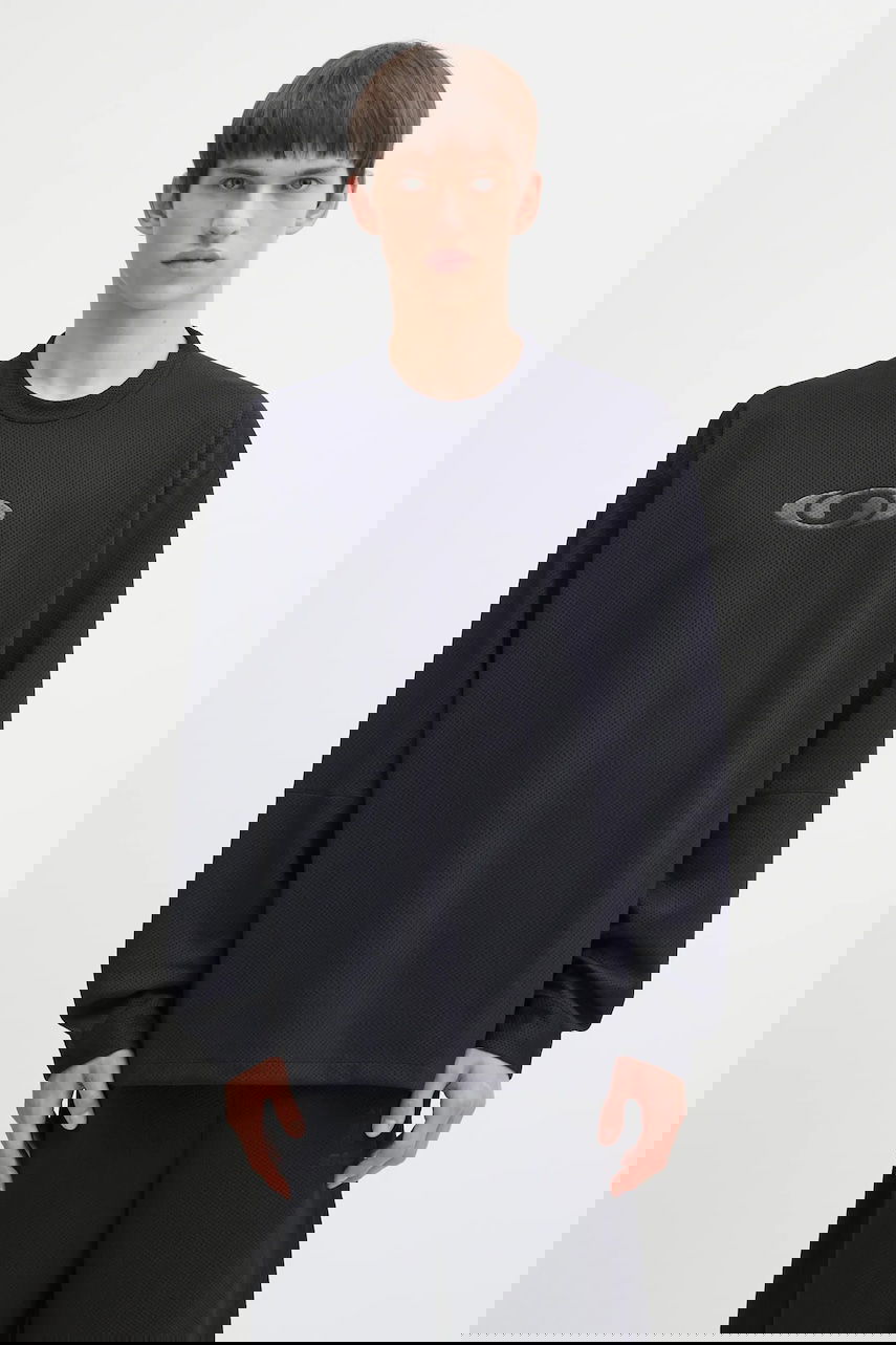 Тениска Maison Margiela MM6 Maison Margiela x Salomon Collaboration Long-sleeved Textured T-shirt Черно | SH0NH0020.M20139.899, 0