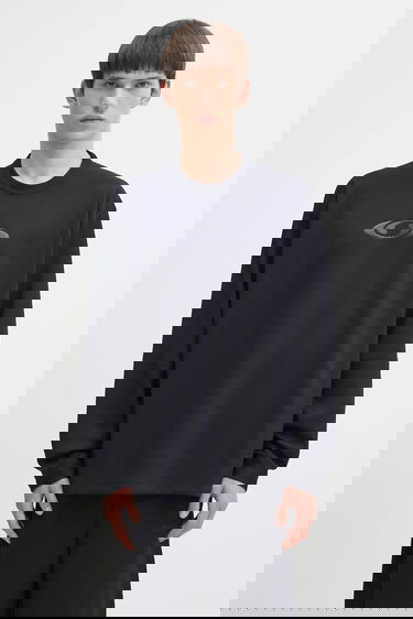 Тениска Maison Margiela MM6 Maison Margiela x Salomon Collaboration Long-sleeved Textured T-shirt Черно | SH0NH0020.M20139.899, 0