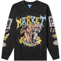 Тениска MARKET Warped Beware T-Shirt Черно | 398000373-BLK, 1