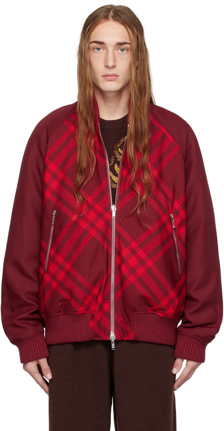 Яке бомбър Burberry Reversible Bomber Jacket Червено | 8078906, 0