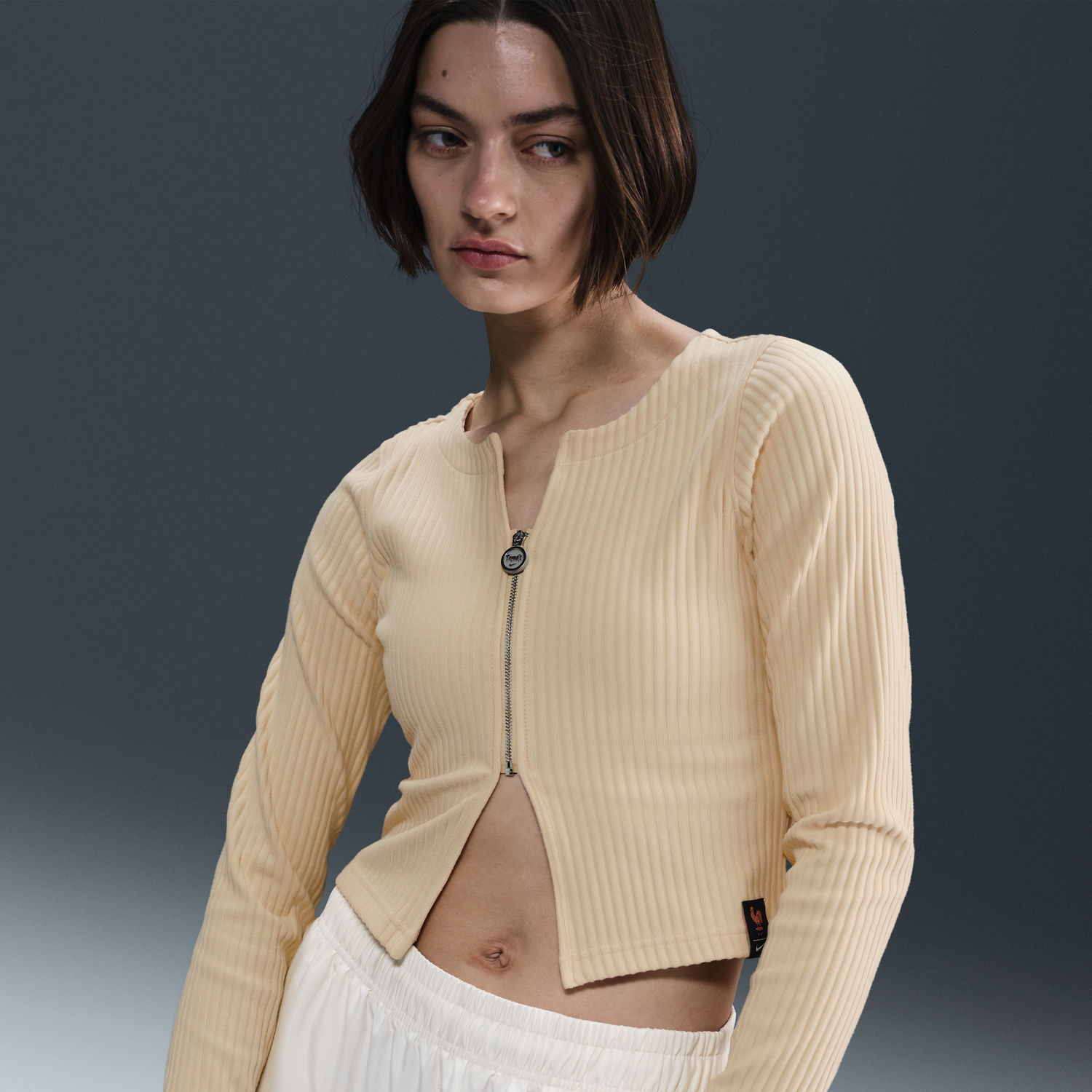 Пуловер Nike Nike Football FFF Chill Rib Fitted Full-Zip Sweater Жълто | HF5146-294, 0