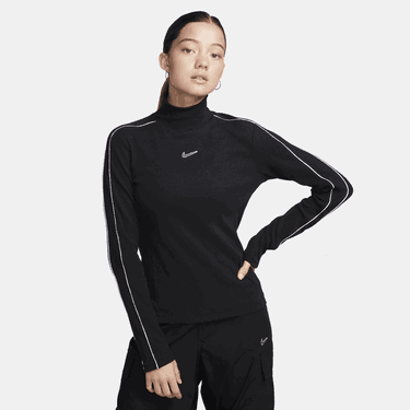 Тениска Nike Sportswear Long-Sleeve Top Черно | FV4990-010, 3