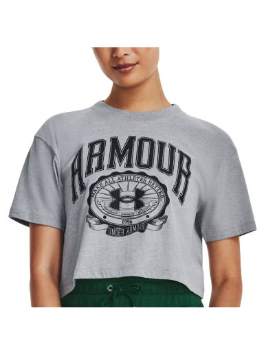 Съкратен топ Under Armour Collegiate Crop Top Сиво | 1379402-035