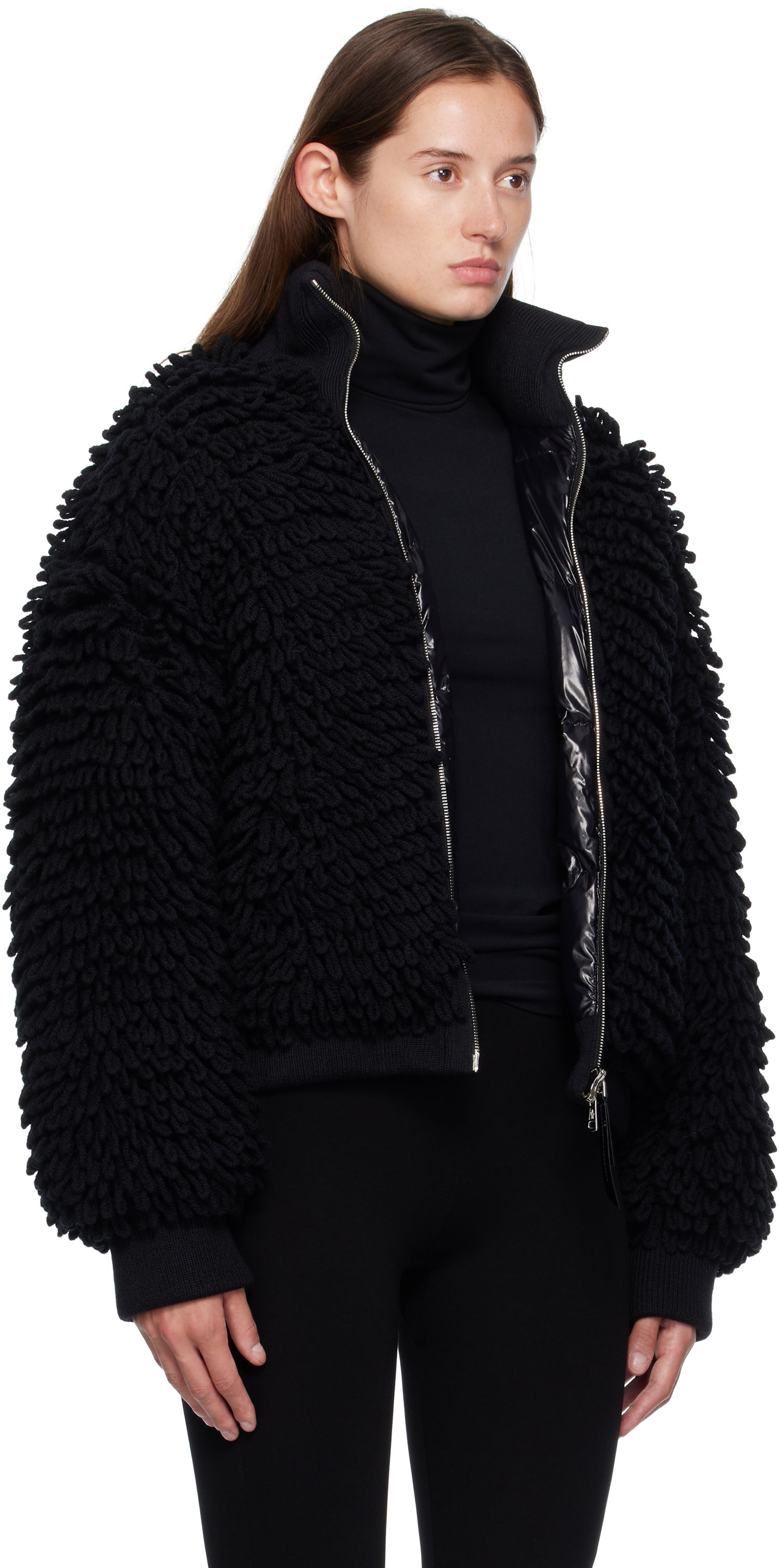 Яке Moncler EE72 Cardigan Down Jacket Черно | K24039B00004M6567, 1