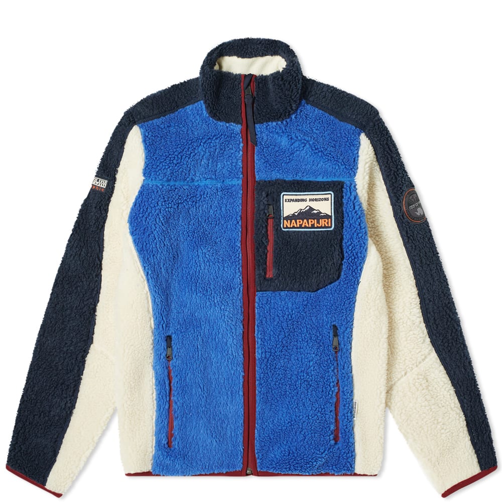 Суитчър Napapijri Yupik Full Zip Fleece Синьо | NA4EMI-BE11, 0