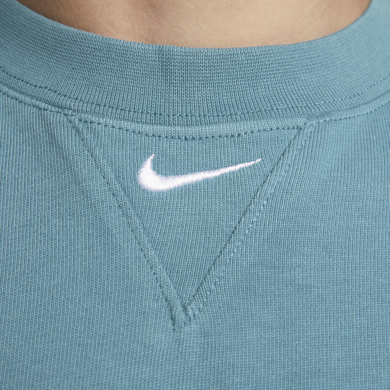Тениска Nike Solo Swoosh Тюркоазено | FB7865-440, 1