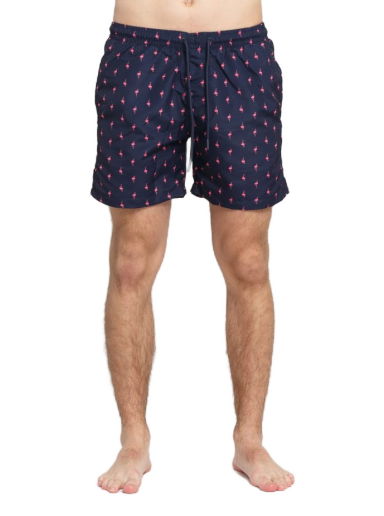 Бански Urban Classics Pattern Swim Shorts Тъмно синьо | TB2679 Navy/ Pink