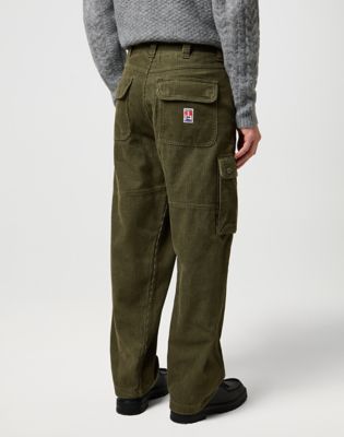 Карго панталони Wrangler Wrangler Casey Jones Loose Corduroy Cargo Pants 38 x 32 Зелено | 112371050:38:32, 0