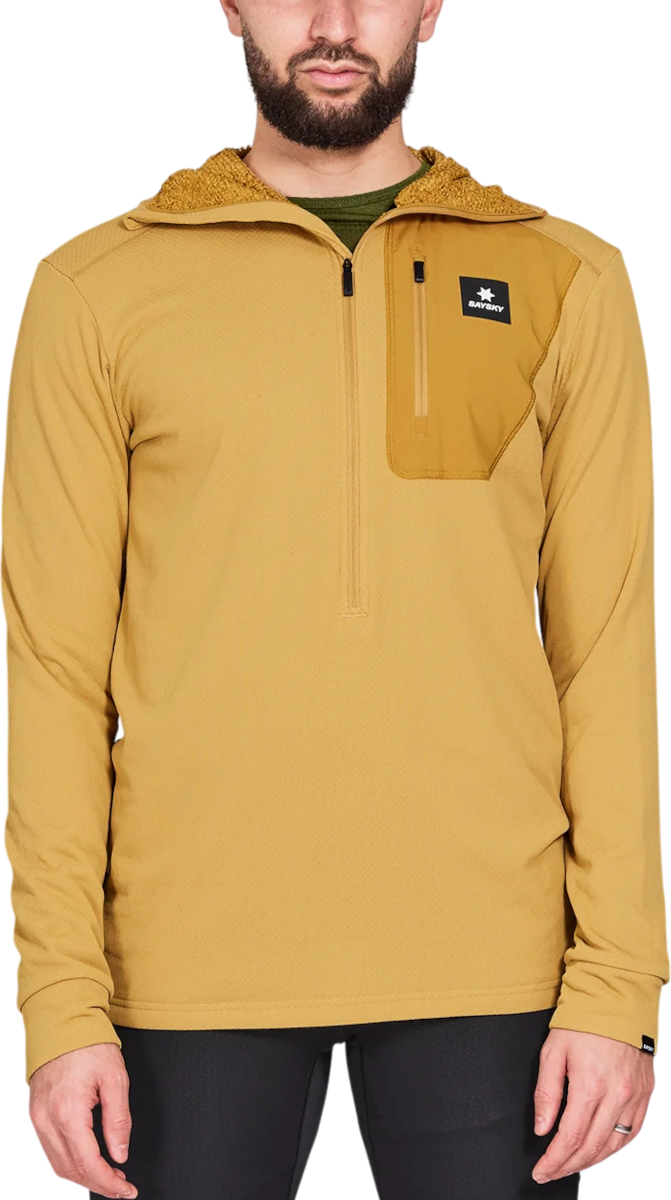 Суитчър Saysky Saysky Combat Half Zip Fleece Hoodie Жълто | nmrho30c-414, 0