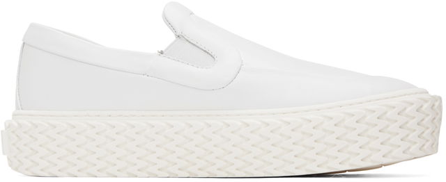 White Curbies Slip-On Sneakers