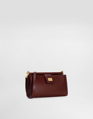 Дамска чанта Dolce & Gabbana Dolce & Gabbana Plongé Calfskin Phone Bag Бургунди | BI3367A9S2580346, 1
