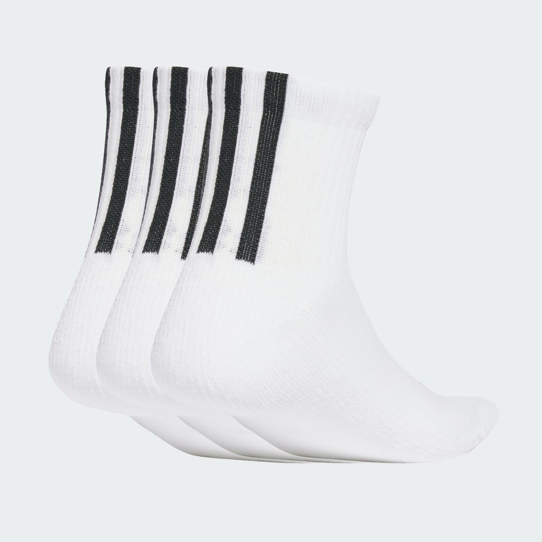 Чорапи adidas Performance Quarter 3 Back Stripes Socks - 3 Pairs Бяло | JV7423, 0