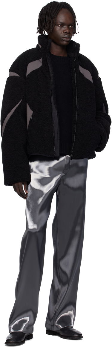Яке HELIOT EMIL Custo Fleece Jacket Черно | AW25_M_02_139_BLK01_CO, 4