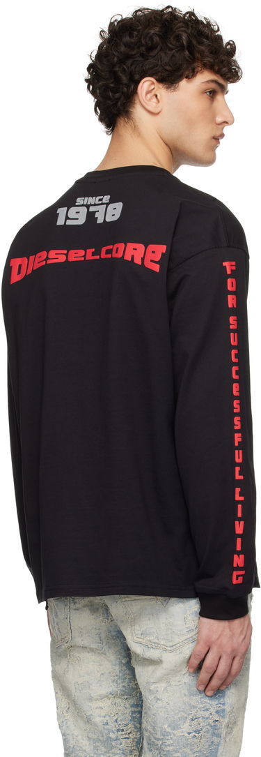 Тениска Diesel Photo Collage Long Sleeve T-Shirt Черно | A16491-0AKAK-9XX, 2