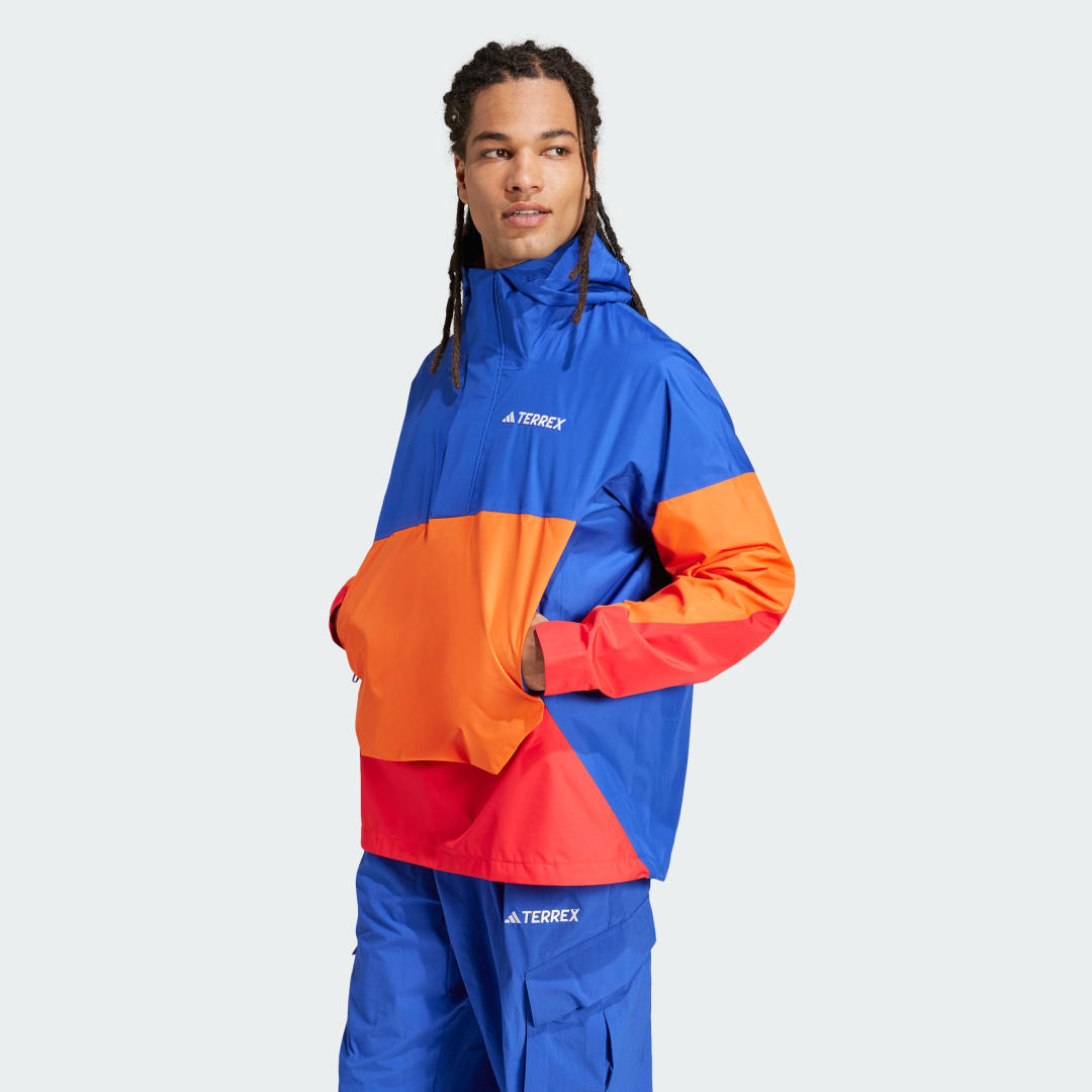 Ветровка adidas Performance Terrex Xploric 2.5L Climaproof Windbreaker Синьо | JD8348, 0