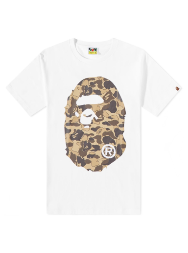 Cookie Camo 2 Big Ape Head T-Shirt White Brown