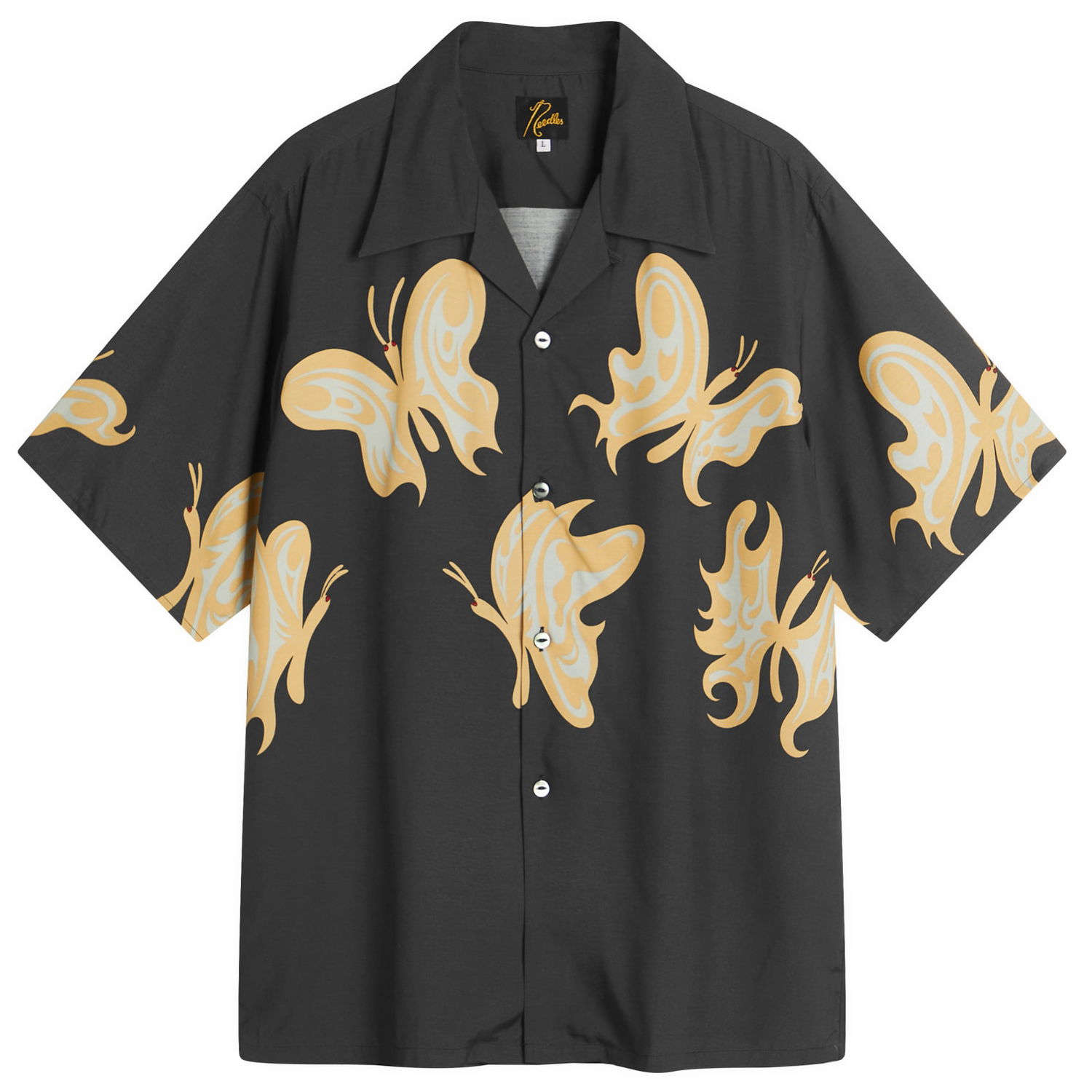 Риза Needles Kae Tanaka One-Up Shirt, Size Large Черно | QV432-D, 1