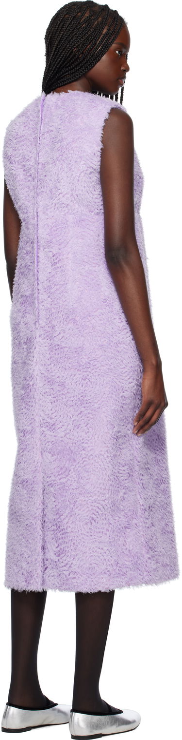 Pокля Comme des Garçons Comme des Garçons Tulle Tape Embroidery Midi Dress Лилаво | GO-O004-051-1, 2