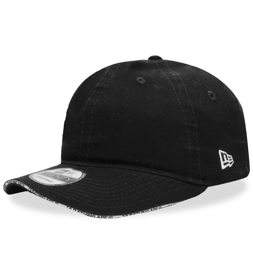 Шапка с козирка BAPE A Bathing Ape x New Era 9Twenty Cap Черно | 001CPI201908C-BLK, 0