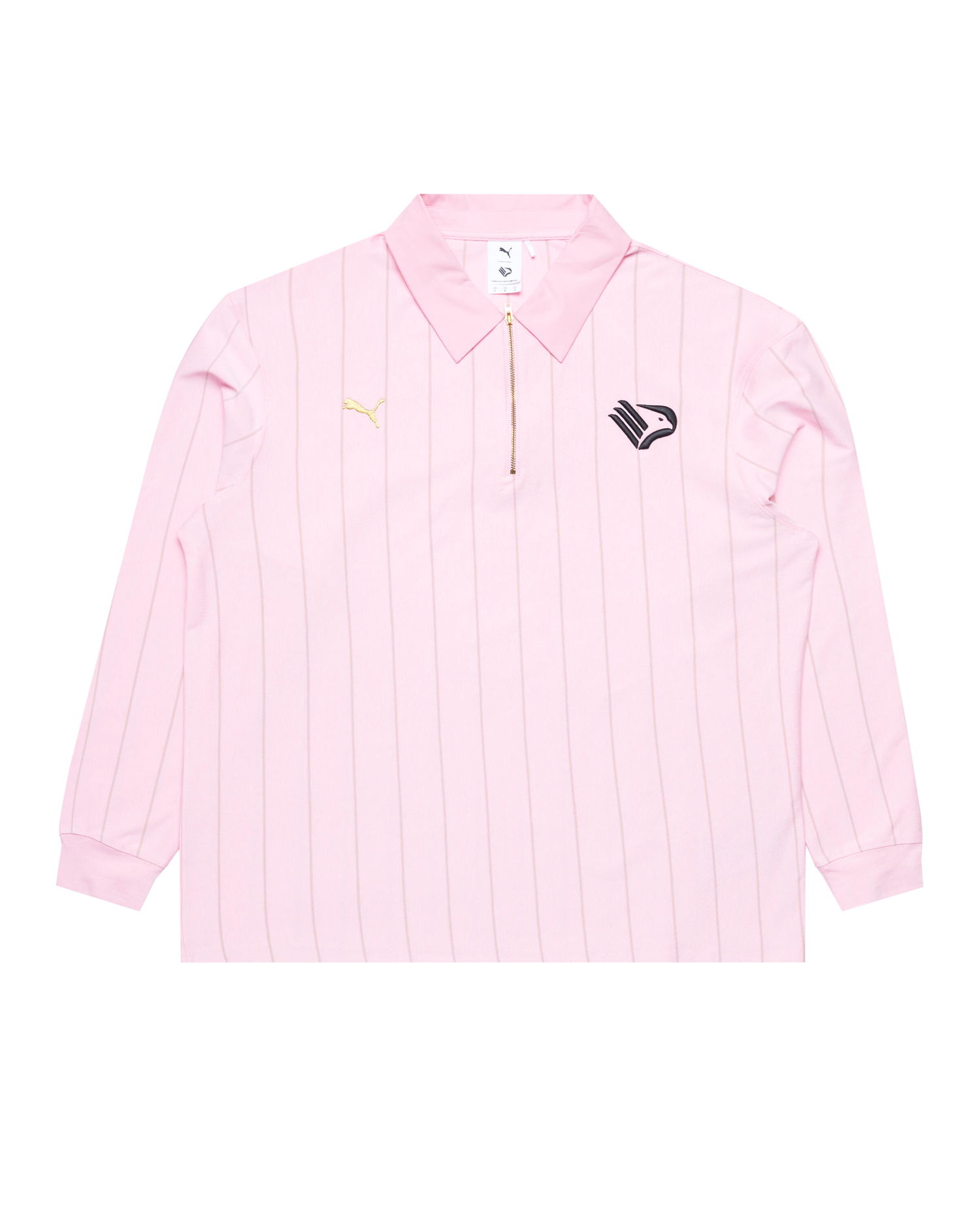 Поло тениска Puma Striped Longsleeve Polo Розово | 629540-60, 0