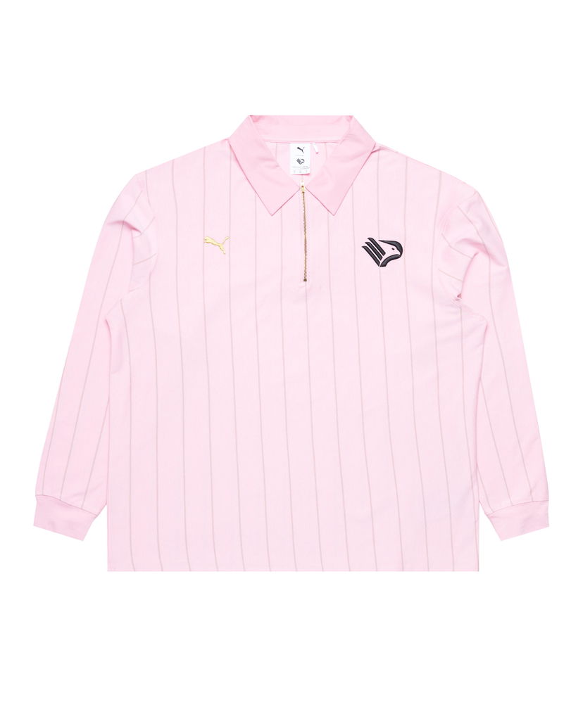 Поло тениска Puma Striped Longsleeve Polo Розово | 629540-60