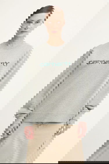 Суитчър Carhartt WIP Embroidered Logo Crewneck Sweatshirt Сиво | I033647.32AXX, 0