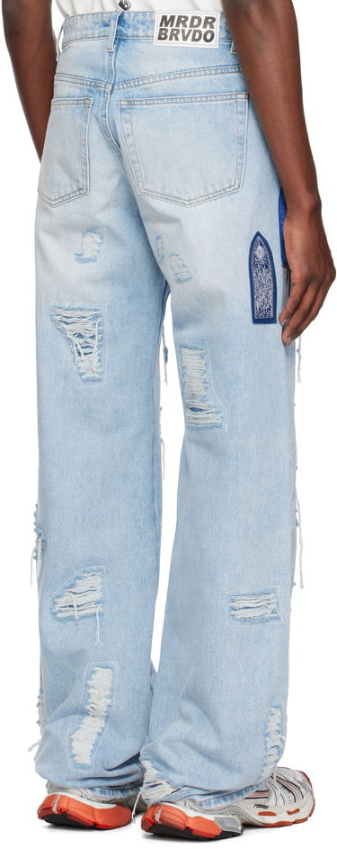 Дънки Who Decides War Who Decides War Side Patch Relaxation Jeans Синьо | 1121040008SS25, 2