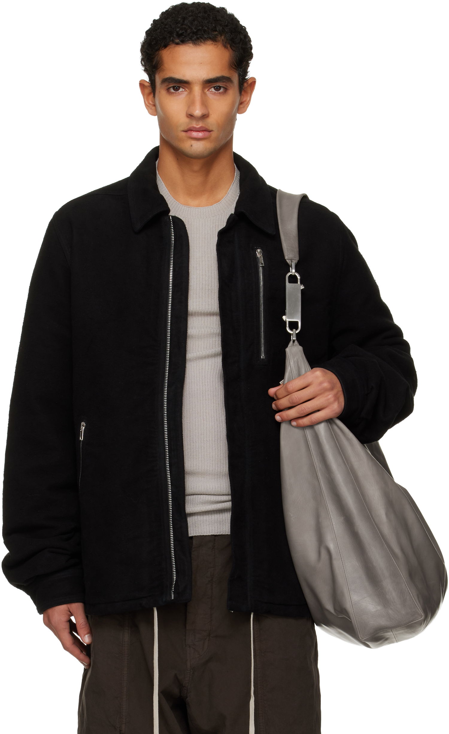 Яке Rick Owens Rick Owens DRKSHDW Concealed Zipfront Jacket Черно | DU02E7775 BMO, 0