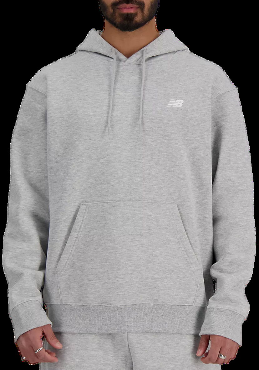 Суитчър New Balance Essentials Fleece Hoodie Сиво | mt41511-ag