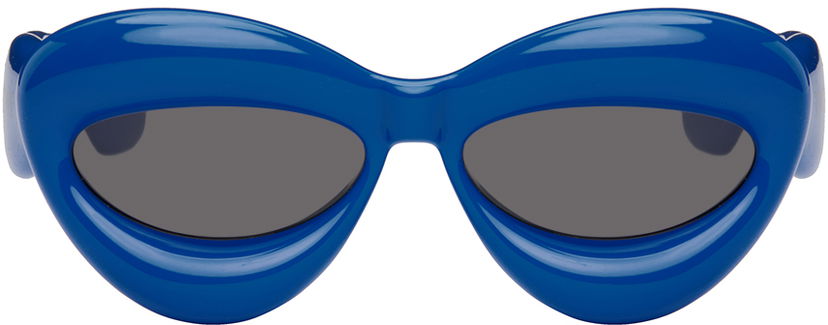 Слънчеви очила Loewe Inflated Cat-Eye Sunglasses Тъмно синьо | LW40097I 192337116773