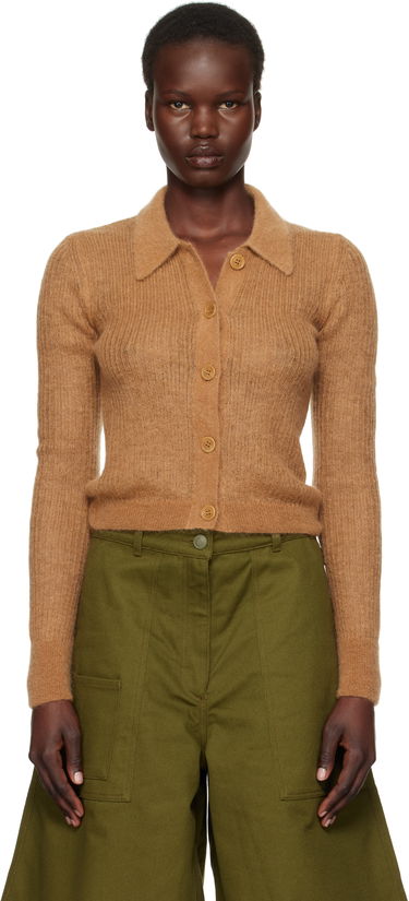 Пуловер Cecilie Bahnsen Cecilie Bahnsen Jaki Knitted Cardigan Кафяво | 4.24KNI52003 JAKI CARDIGAN, 0