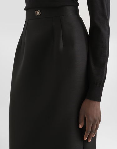 Пола Dolce & Gabbana Dolce & Gabbana Faille Sheath Skirt Черно | F4CJGTFU3R1N0000, 3