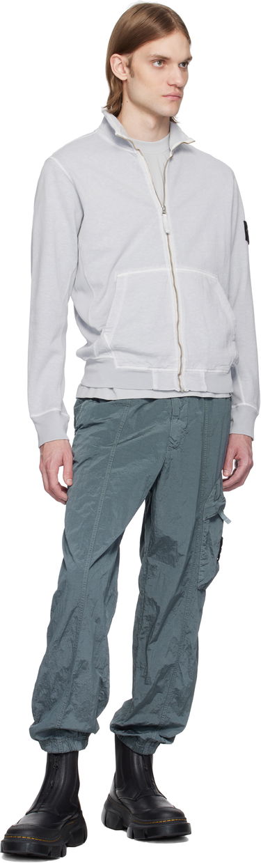 Суитчър Stone Island Stone Island Fleece Sweatshirt with Zip Closure Сиво | K1S15 6100022 S0060, 4