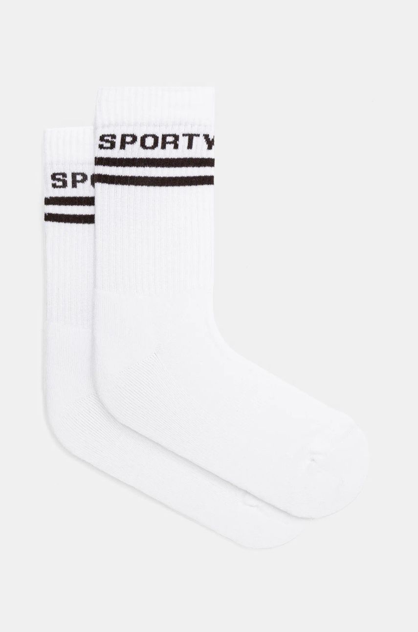 Чорапи Sporty & Rich Sporty & Rich Bold Logo Socks Бяло | AC034512308WH01, 0