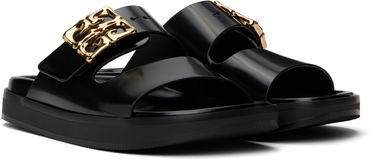 Аксесоари Givenchy Givenchy 4G Liquid Flat Sandals Черно | BE309UE2CF001, 3