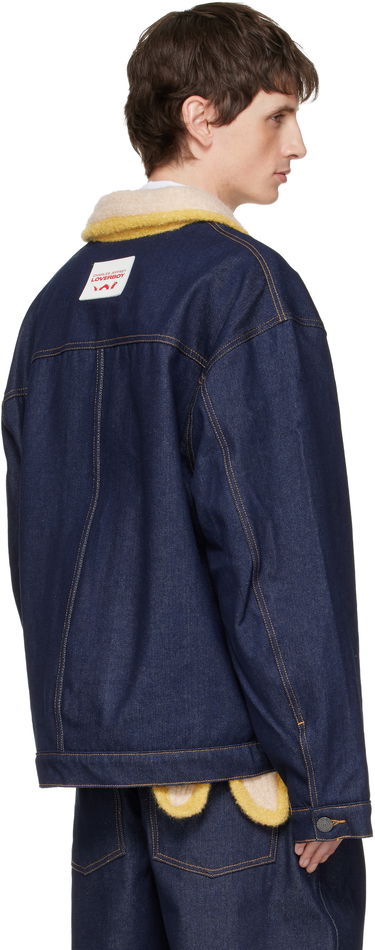 Яке Charles Jeffrey Loverboy Charles Jeffrey LOVERBOY Knitted Collar Denim Jacket Синьо | 052010401, 2
